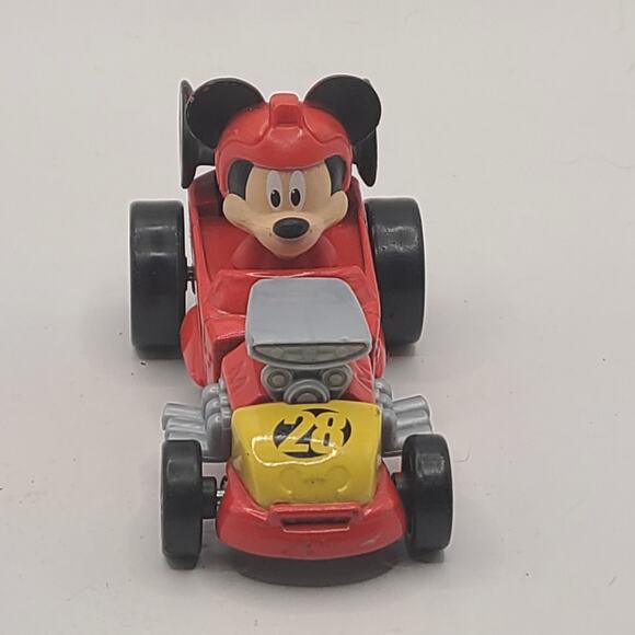 Mickey Mouse Roadster Racers Hot Rod Diecast Red Race Car 2016 Mattel - Picture 2 of 5